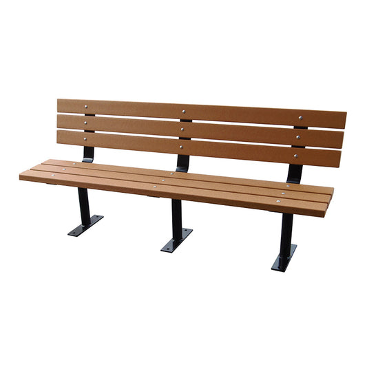 124 Park Bench w/ Steel Bar Frame
