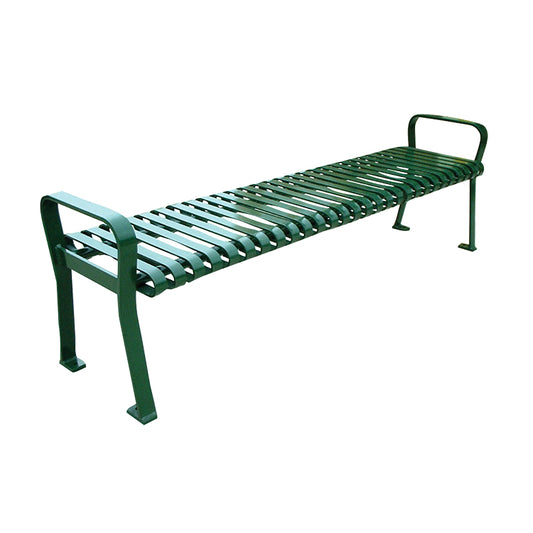 302 Steel Park Bench Without Back W/ Arm Rest