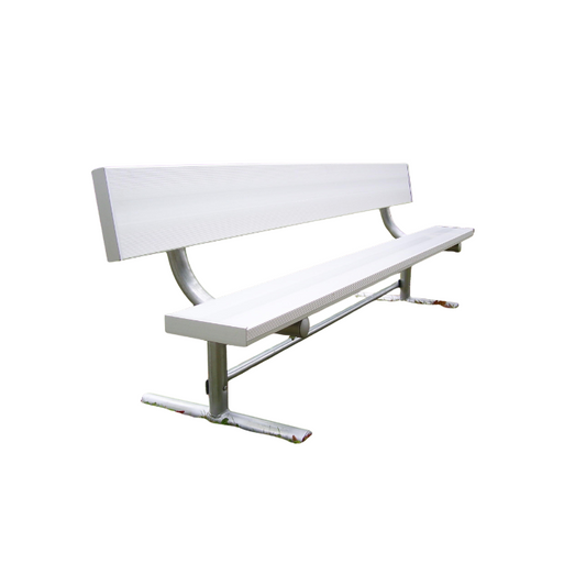 605 Aluminum Players Bench w/ Back