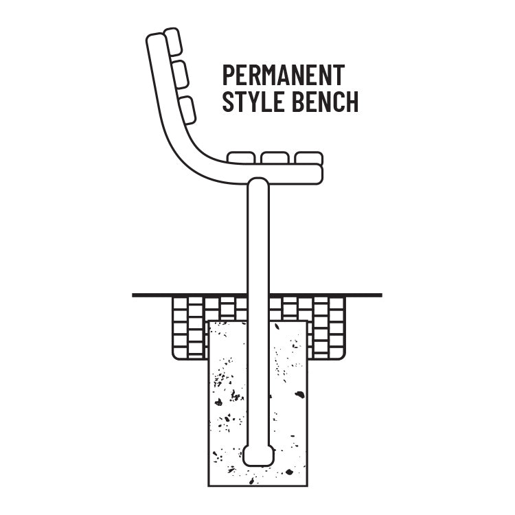 121|168 Park Bench w/ Pipe Frame